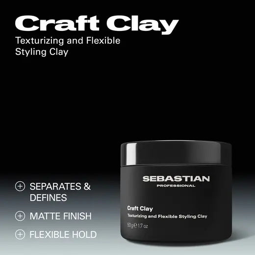 Sebastian Professional Craft Clay Texturizing & Flexible Styling Clay 1.7 oz.