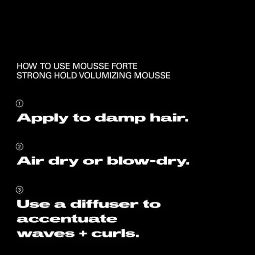 Sebastian Professional Mousse Forte Strong Hold Volumizing Mousse 6.7 oz.