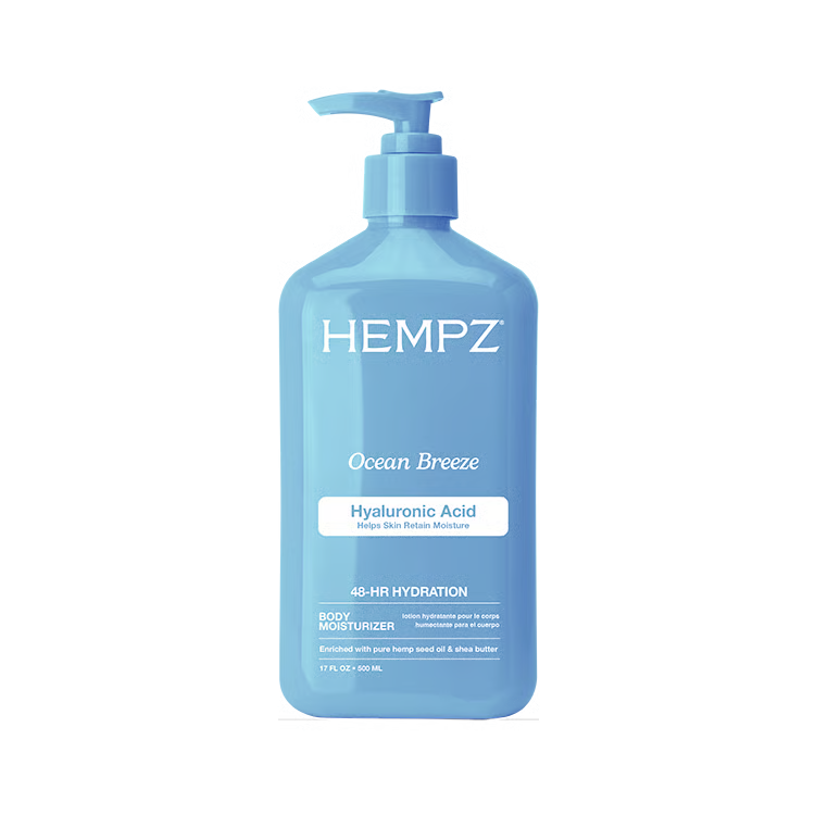 Hidratante corporal a base de hierbas con ácido hialurónico Hempz Ocean Breeze