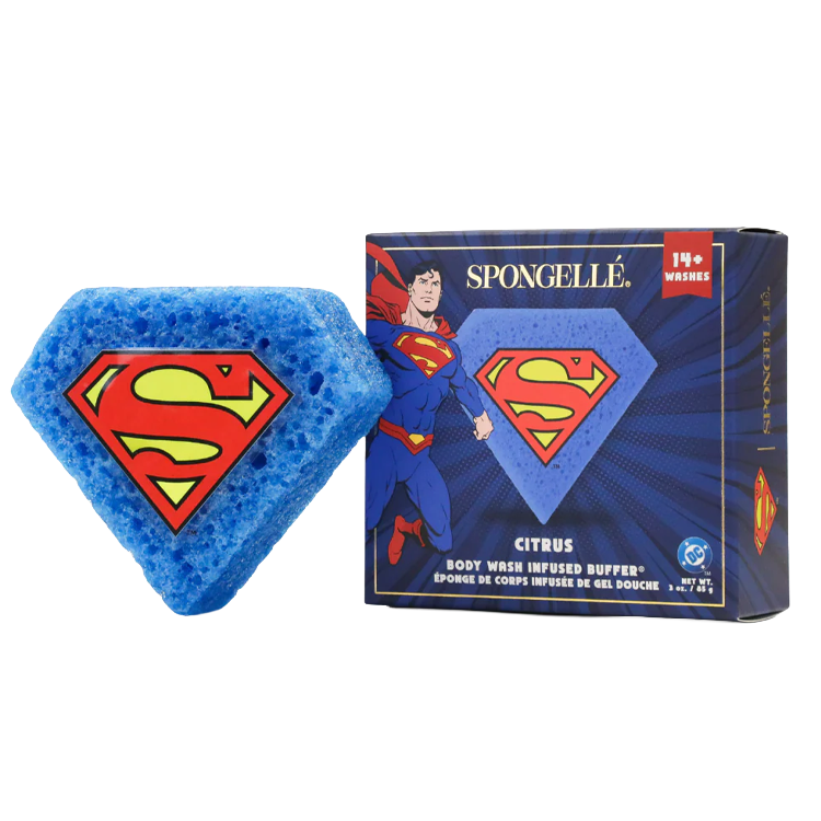Spongelle Superman Citrus Body Buffer- DC Superhero