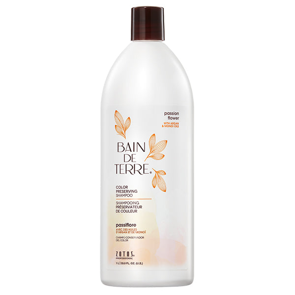 Bain De Terre Passion Flower Shampoo - Liter - PinkPro Beauty Supply