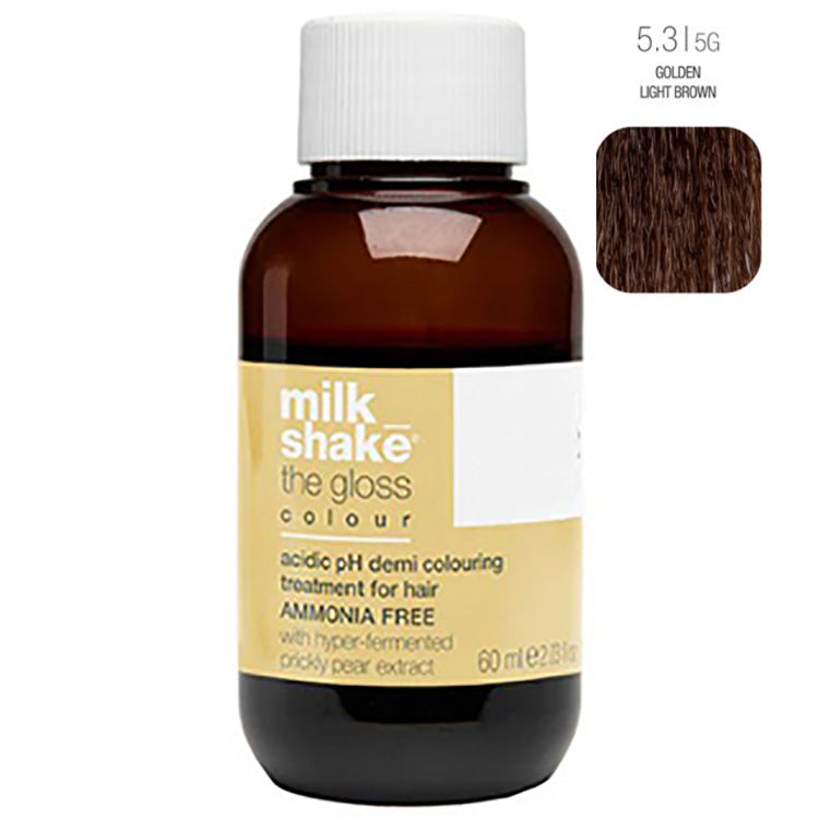Milk_Shake The Gloss Demi Permanent Color -#5.3/5G Golden Light Brown - PinkPro Beauty Supply