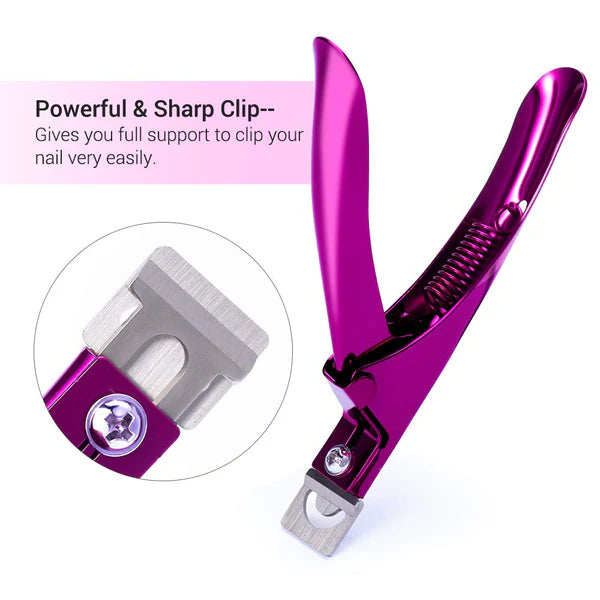 MelodySusie Acrylic Nail Clipper - Plum - PinkPro Beauty Supply