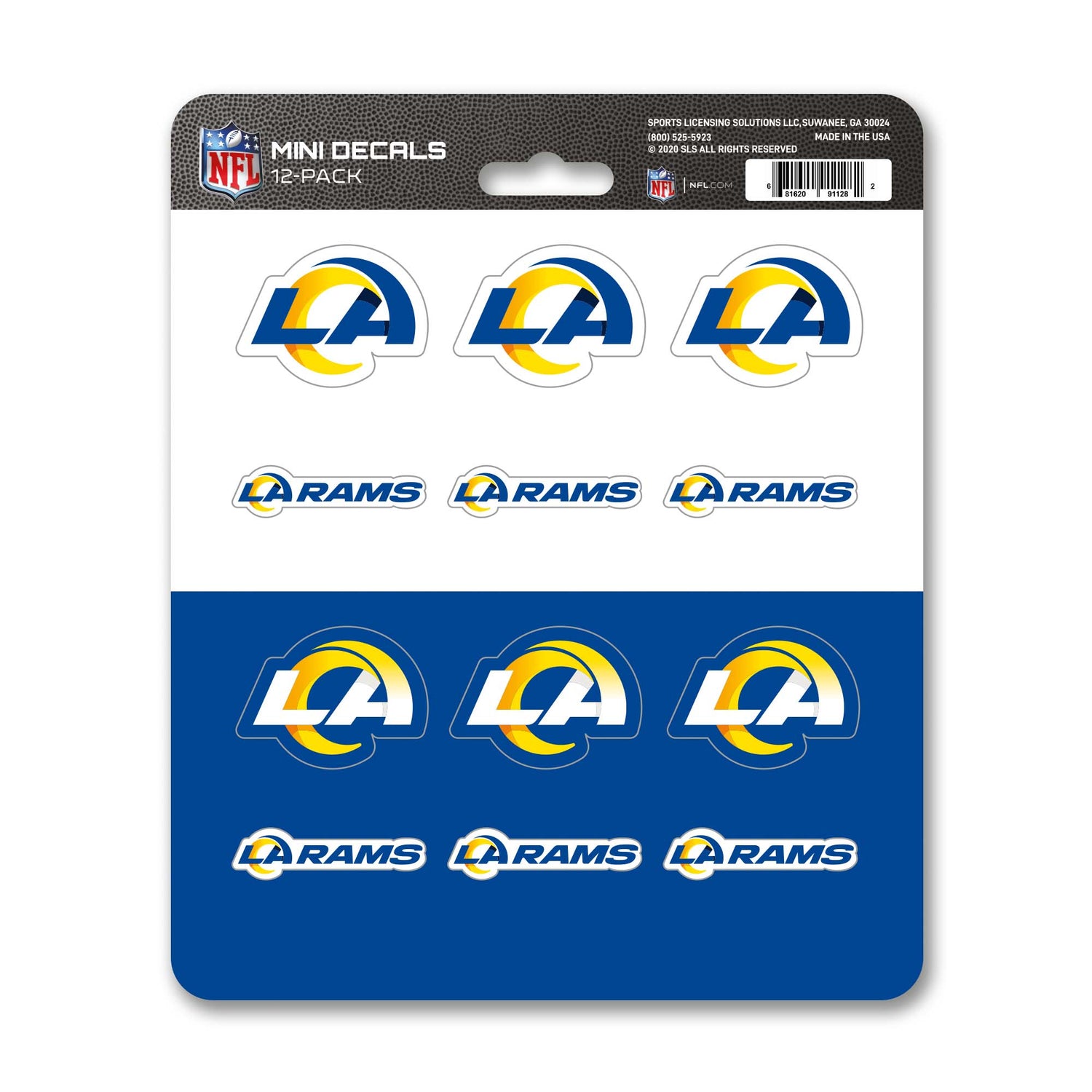 Fanmats Los Angeles Rams Mini Decal 12pk