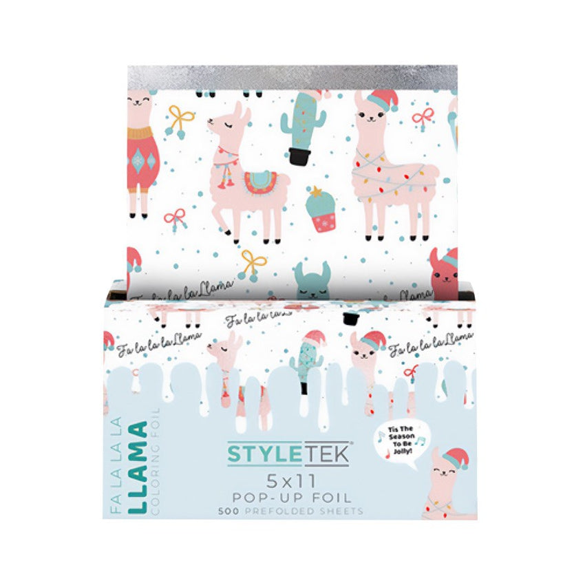 StyleTek 5x11 Pop-Up Foil Sheets Fa-La-La-La Llama