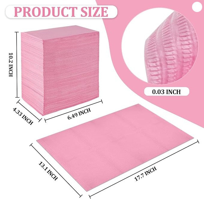 Pink Disposable Foldable Nail Mats 160pcs