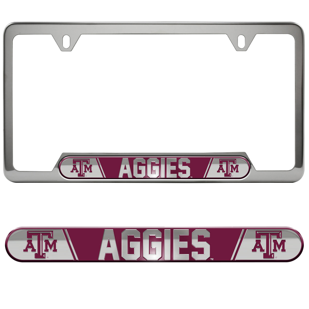 Fanmats Texas A&M Aggies Embossed License Plate Frame Fanmats