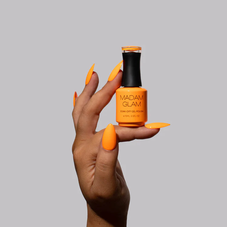 Madam Glam Gel Color Neon Electric Tangerine 0.5 oz.