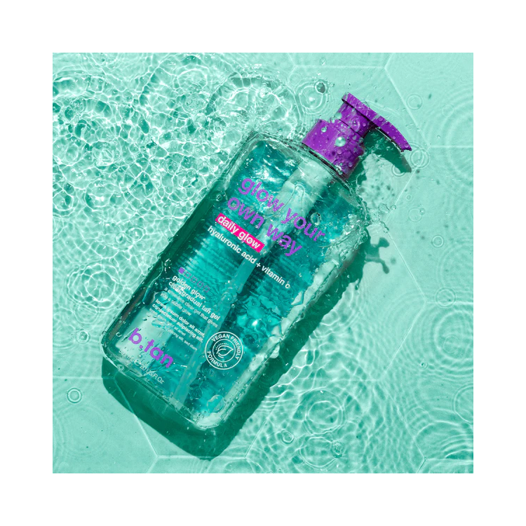 B.Tan Glow Your Own Way Daily Glow Gradual Clear Self Tan Gel 20 oz