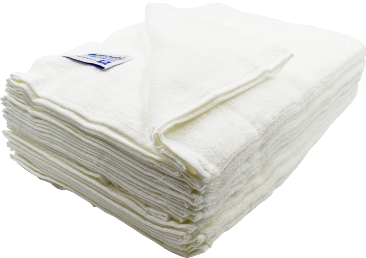 Bleachsafe Salon Towels White 12 Pack - PinkPro Beauty Supply