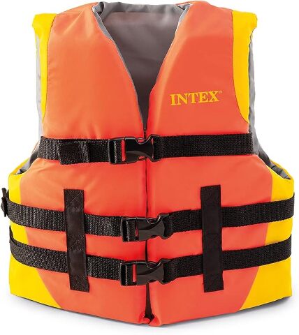 INTEX Adjustable Life Jacket:Durable Nylon – Coast Guard Approved Type III PFD