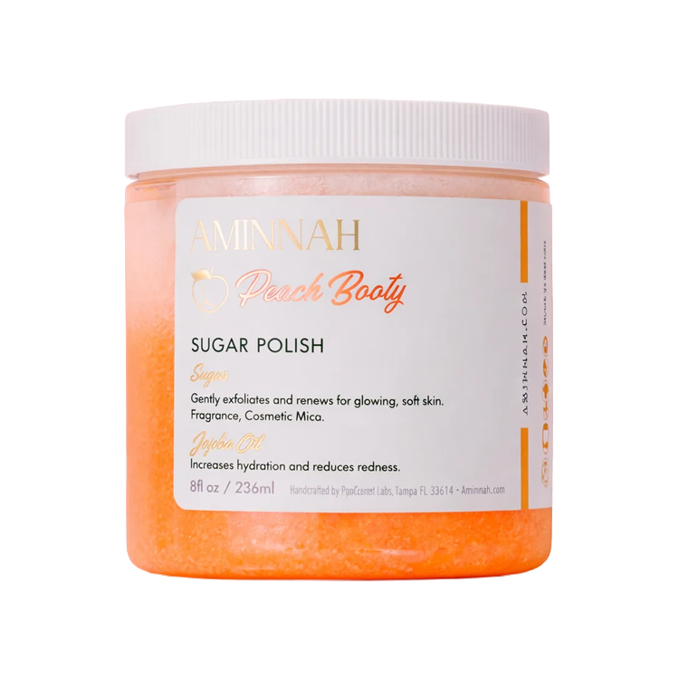 Aminnah Peach Booty Sugar Polish 8 oz.