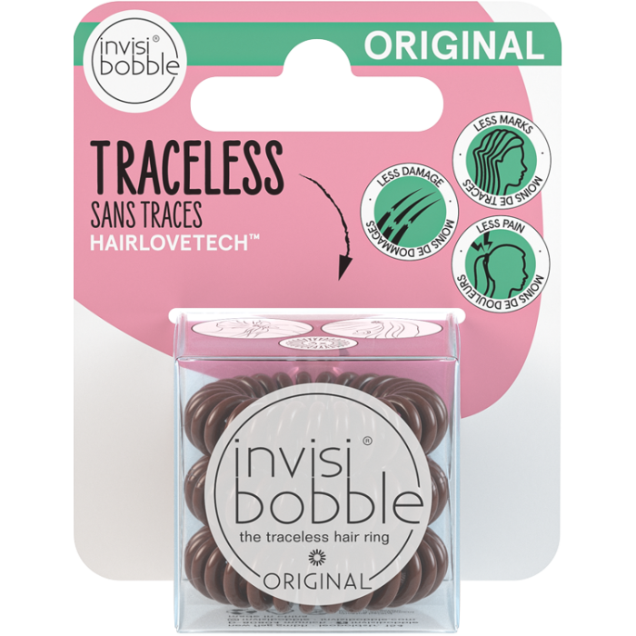 Invisibobble Original - Pretzel Brown 3 Piece - PinkPro Beauty Supply