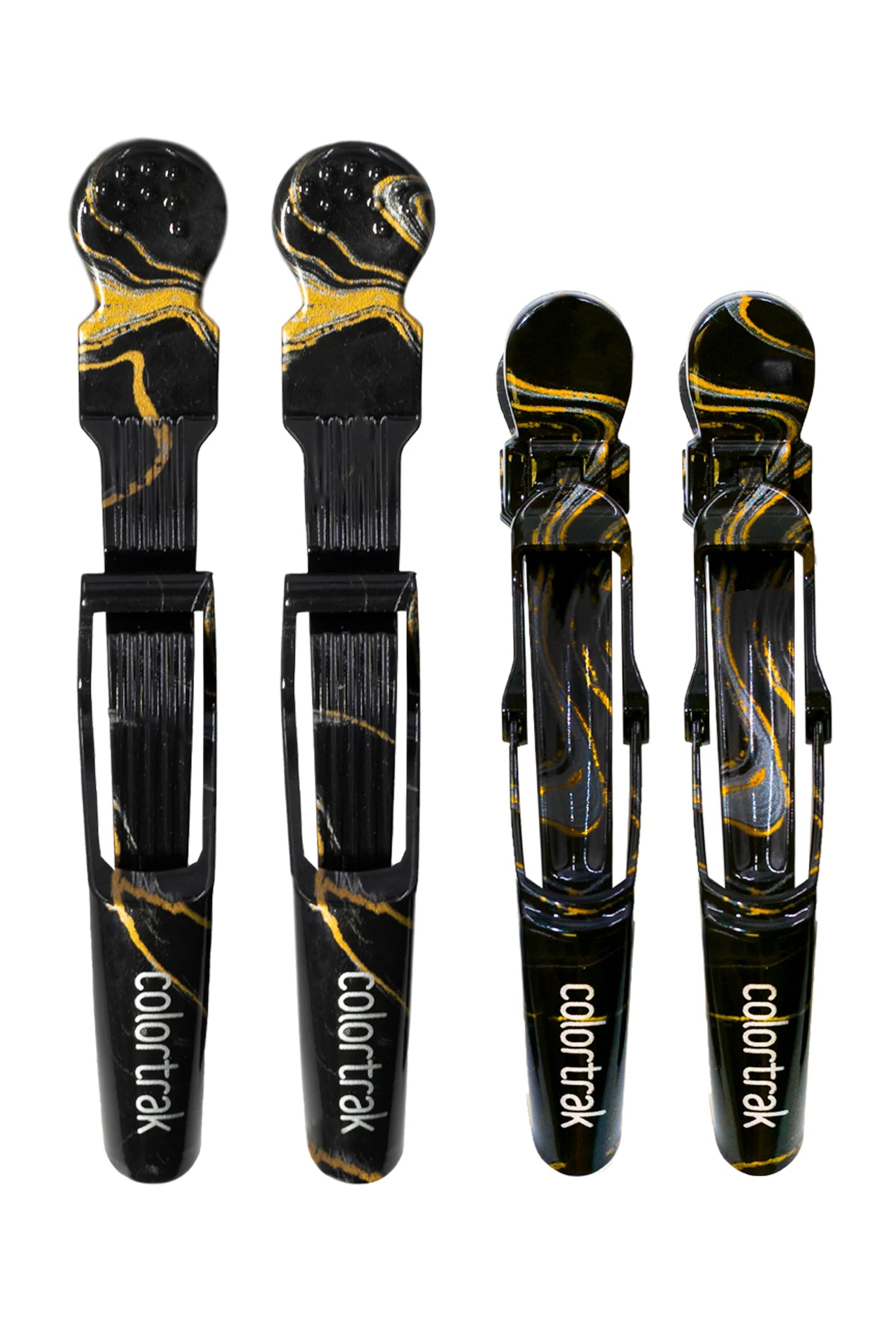 Colortrak Midnight Lux Croc Clips - 4 Pack