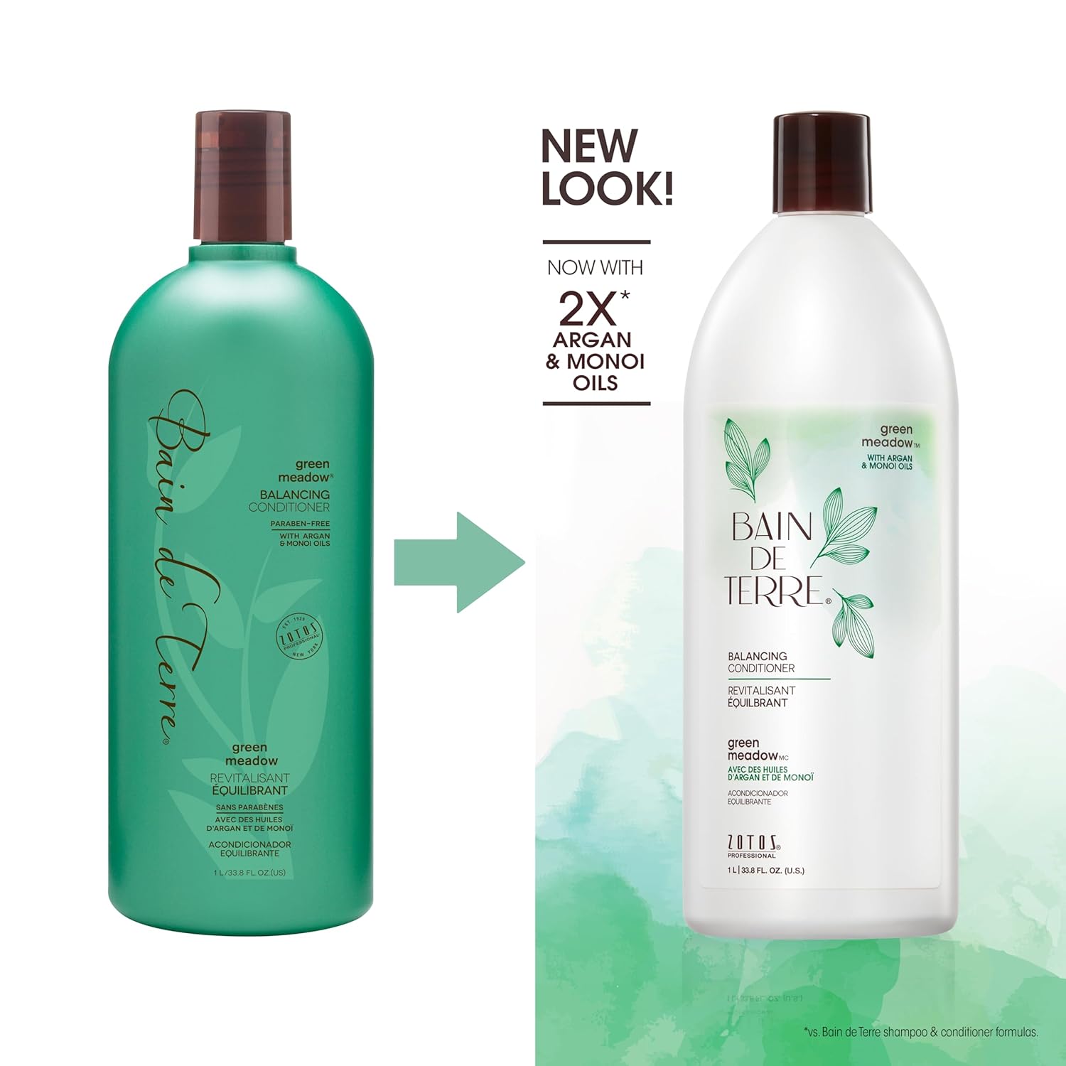 Bain De Terre Green Meadow Conditioner - Liter - PinkPro Beauty Supply