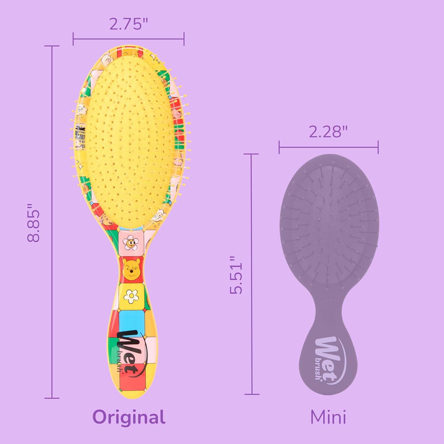 Wet Brush Original Detangler Brush- Pooh & Friends