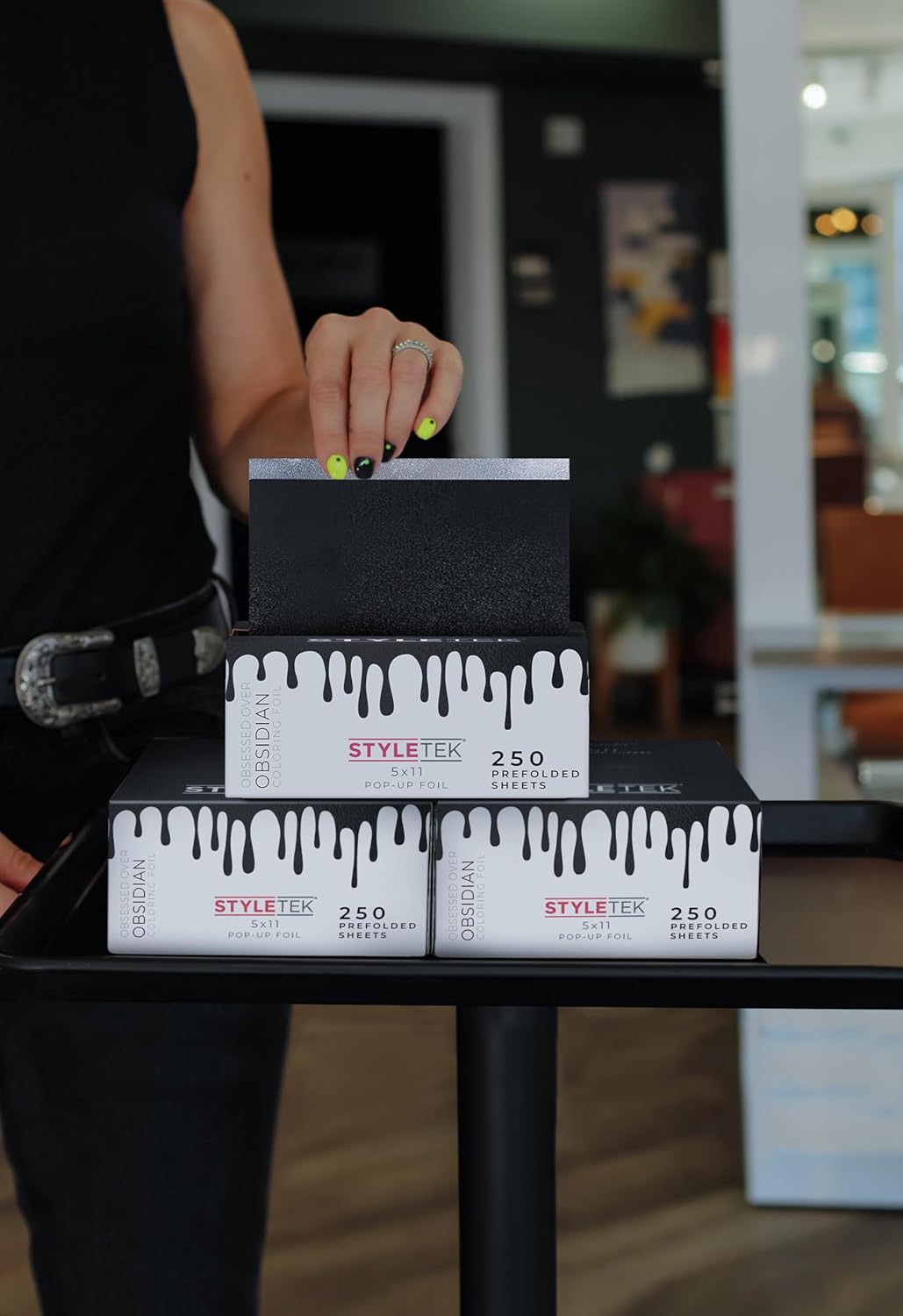 Styletek Obsidian Pop Up Foil 250 Count - PinkPro Beauty Supply