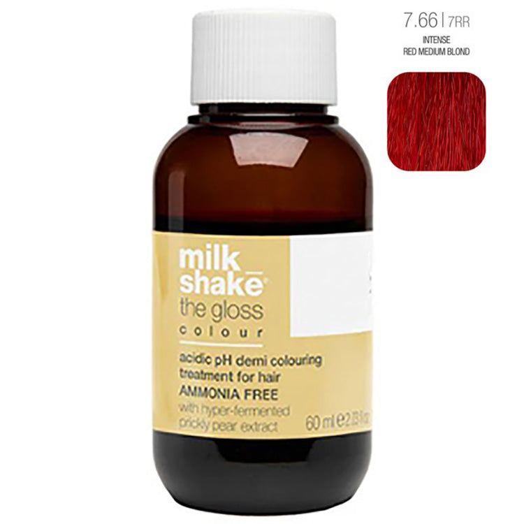 Milk_Shake The Gloss Demi Permanent Color -#7.66/7RR Intense Red Blonde - PinkPro Beauty Supply