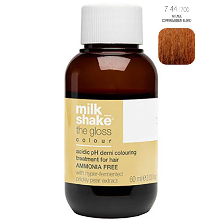 Milk_Shake The Gloss Demi Permanent Color -#7.44/7CC Intense Copper Medium Blonde - PinkPro Beauty Supply