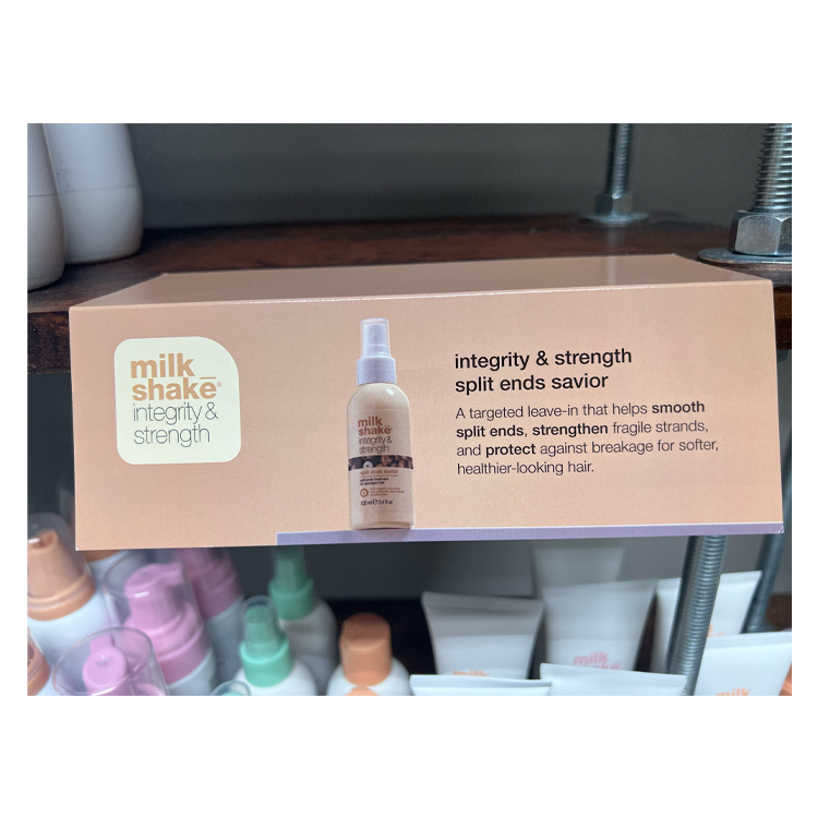 Milk_Shake Integrity & Strength Split Ends Savior Shelf Talker