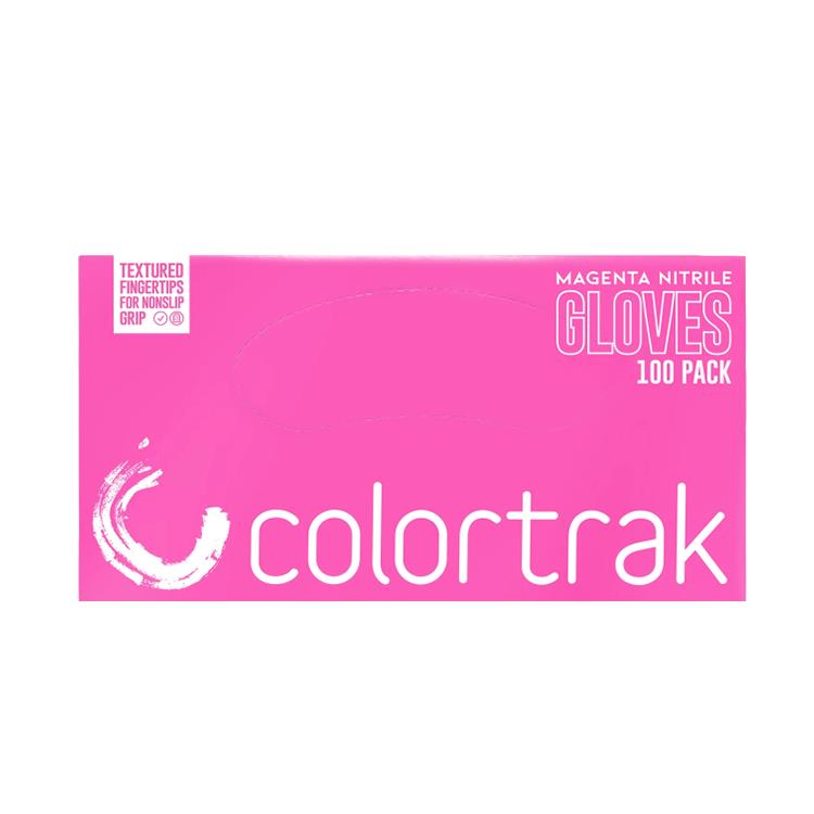 Colortrak- Nitrile Gloves Magenta Medium - 100 Pack