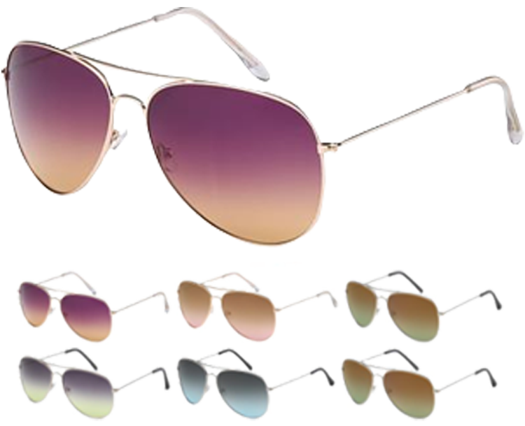 Aviator Air Force Sunglasses - Assorted