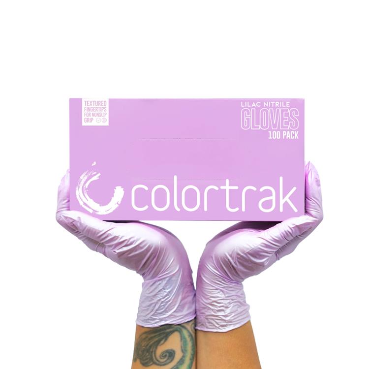 Colortrak- Nitrole Gloves - Lilac Large - 100 Pack