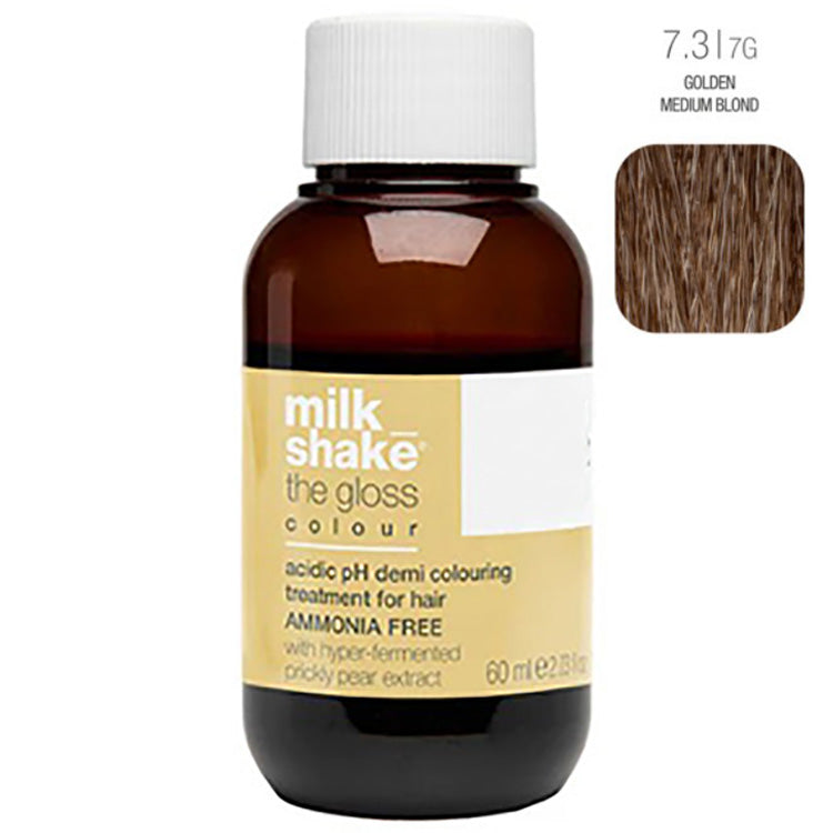 Milk_Shake The Gloss Demi Permanent Color -#7.3/7G Golden Medium Blonde - PinkPro Beauty Supply