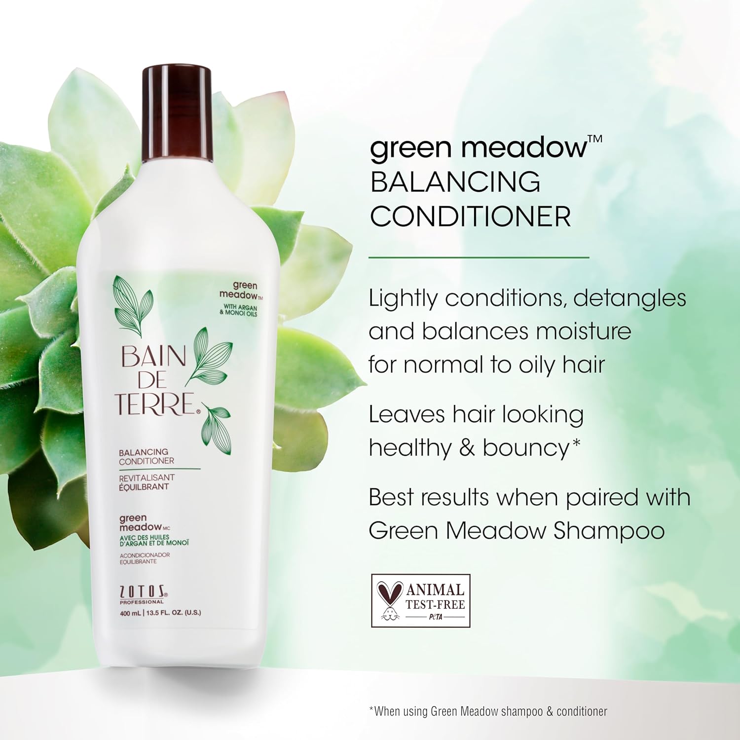 Bain De Terre Green Meadow Conditioner - Liter - PinkPro Beauty Supply