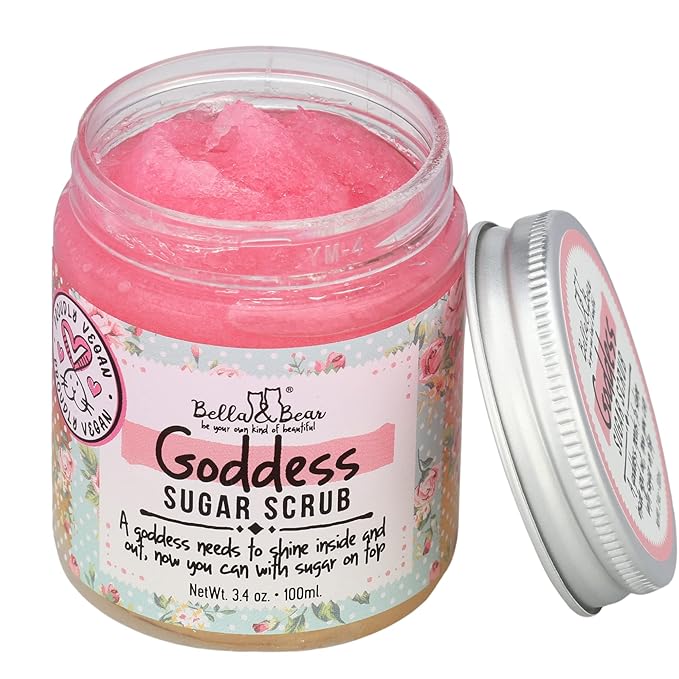 Bella & Bear Sugar Scrub Body Exfoliator Goddess 6.76 oz.