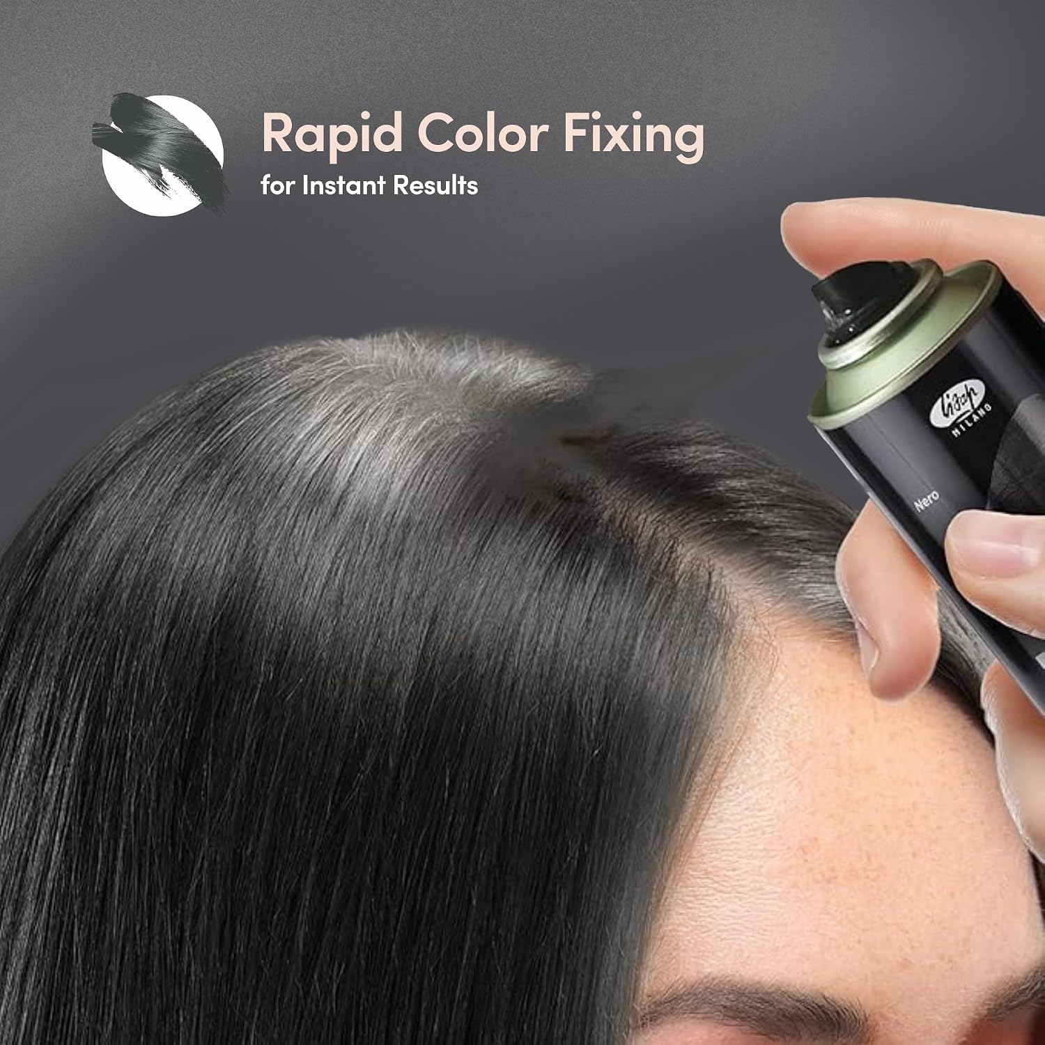 Lisap ReTouch Root Spray-Black-2.54 oz