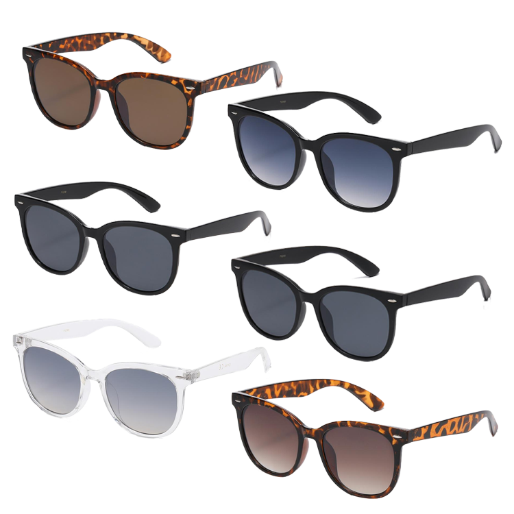 Retro Wayfarer Sunglasses - Assorted Color - PinkPro Beauty Supply