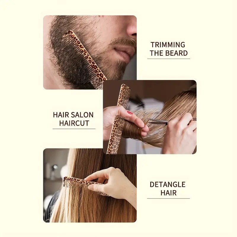 Cutting Comb Heat-Resistant Leopard