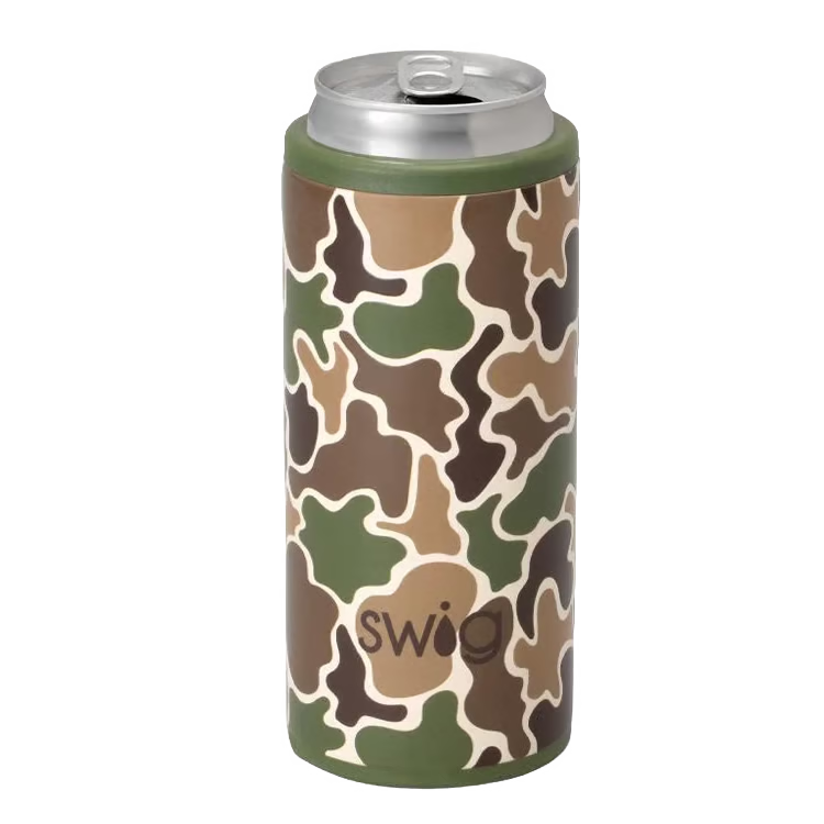Swig Life Skinny Can Cooler 12 oz Hunting Camo