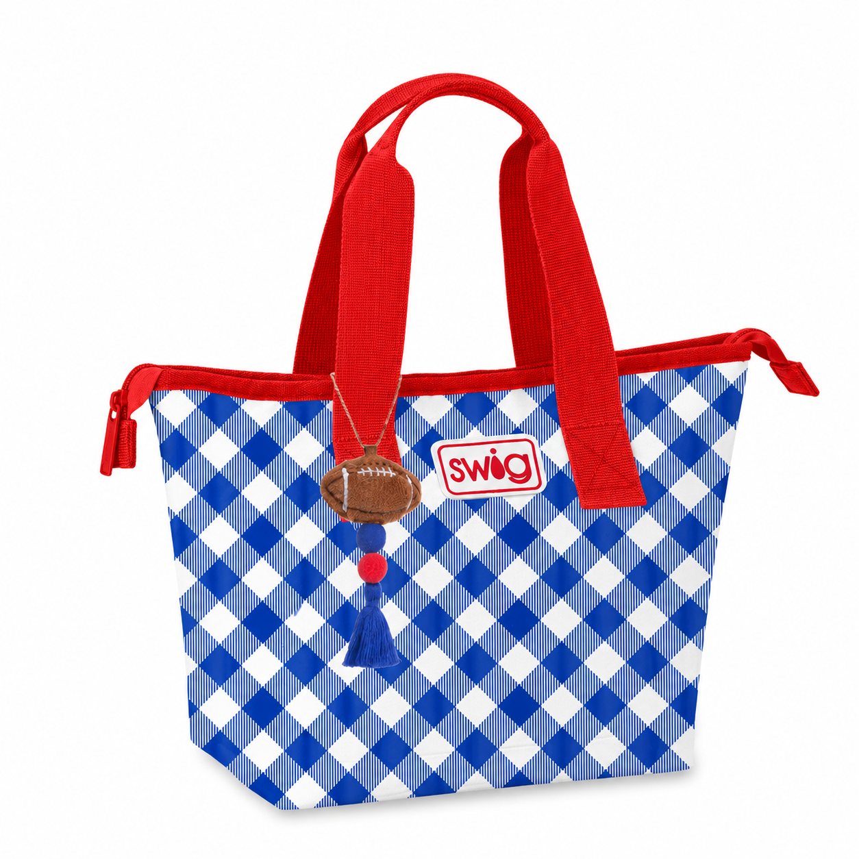 Swig Life Lunchi Bag Royal & Red Gingham