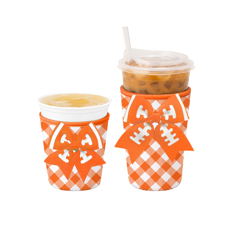 Swig Life Coolie Med Iced Cup Orange Gingham