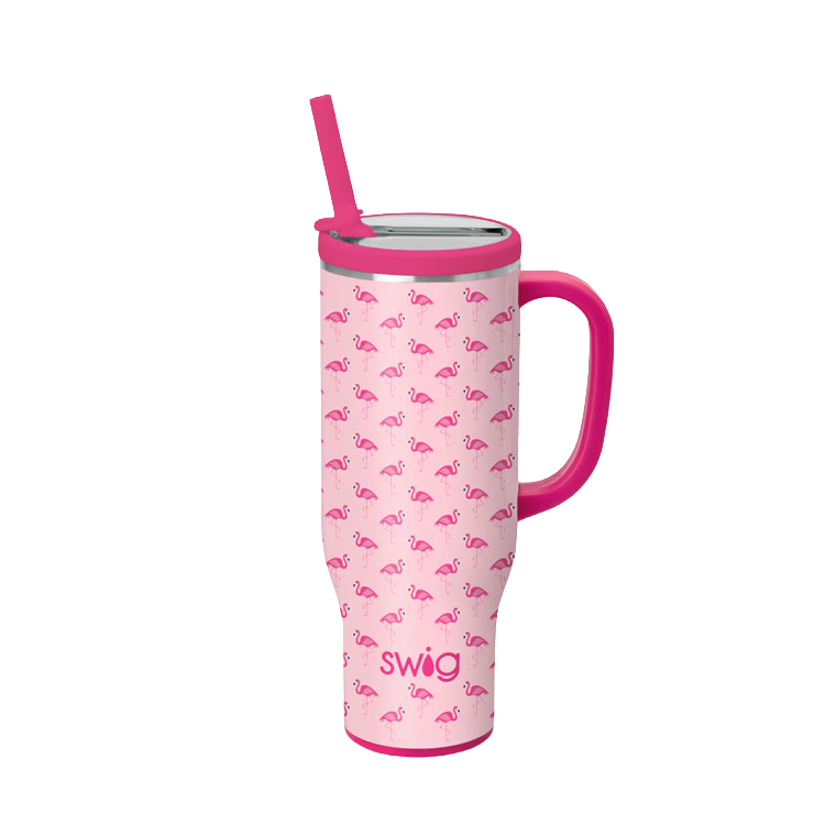 Swig Life Mega Mug Flamingos 30 oz