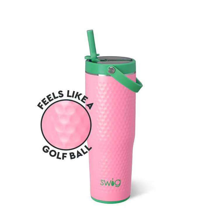 Swig Life To-Go Tumbler – Pink Golf Ball 30 oz. PinkPro Beauty Supply
