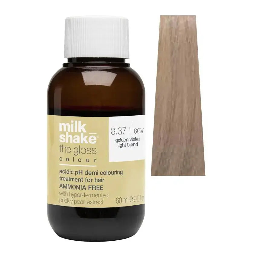 Milk_Shake The Gloss Marble Blend Demi-Permanent Color - 8.37/8GV Golden Violet Light Blond - PinkPro Beauty Supply