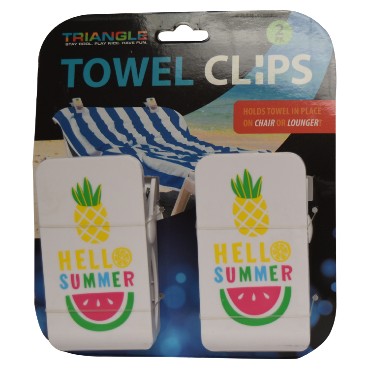 Hello Summer Towel Clips