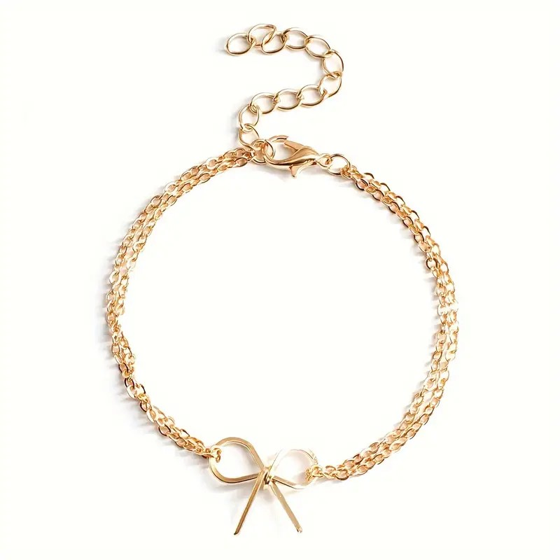 Gold Bow Knot Bracelet - PinkPro Beauty Supply
