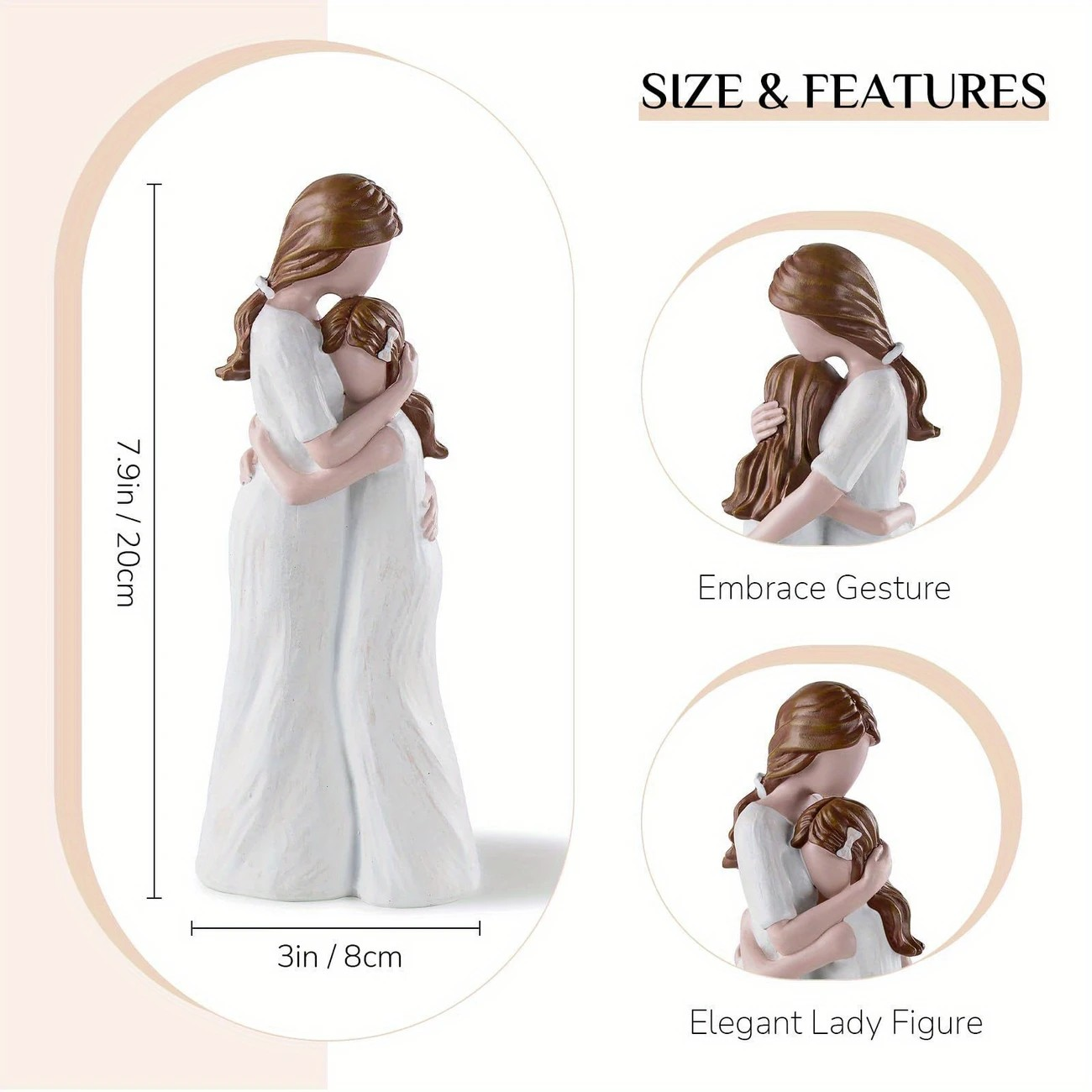 Gift Figurine - Mother & Daughter Hug Gift
