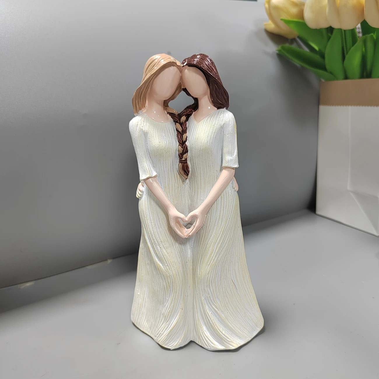 Gift Figurine - Sisterhood Heart Hands - PinkPro Beauty Supply
