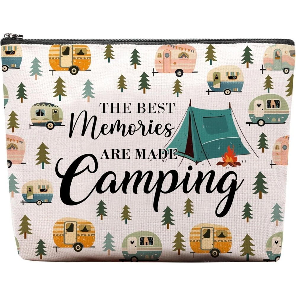 Cosmetic Bag Best Memories Made Camping - PinkPro Beauty Supply