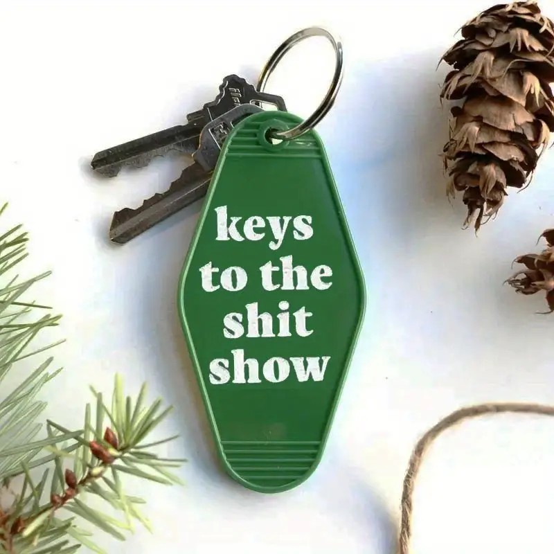 Keychain Motel Keys To Sh*t Show - Green PinkPro Beauty Supply