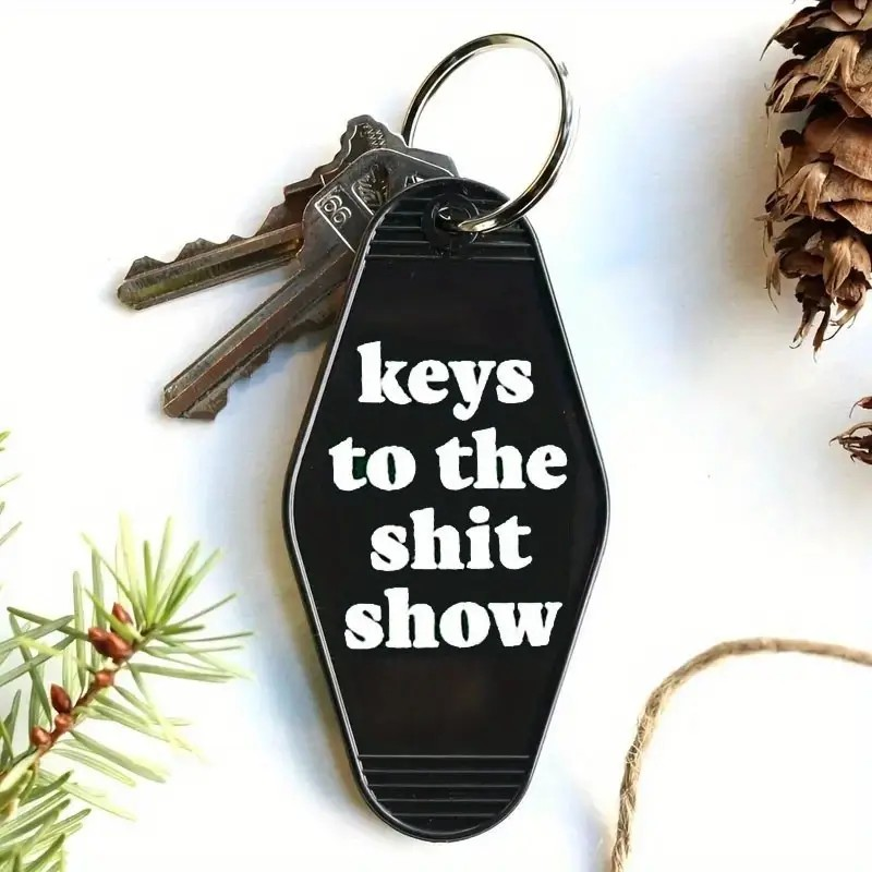 Keychain Motel Keys To Sh*t Show - Black PinkPro Beauty Supply