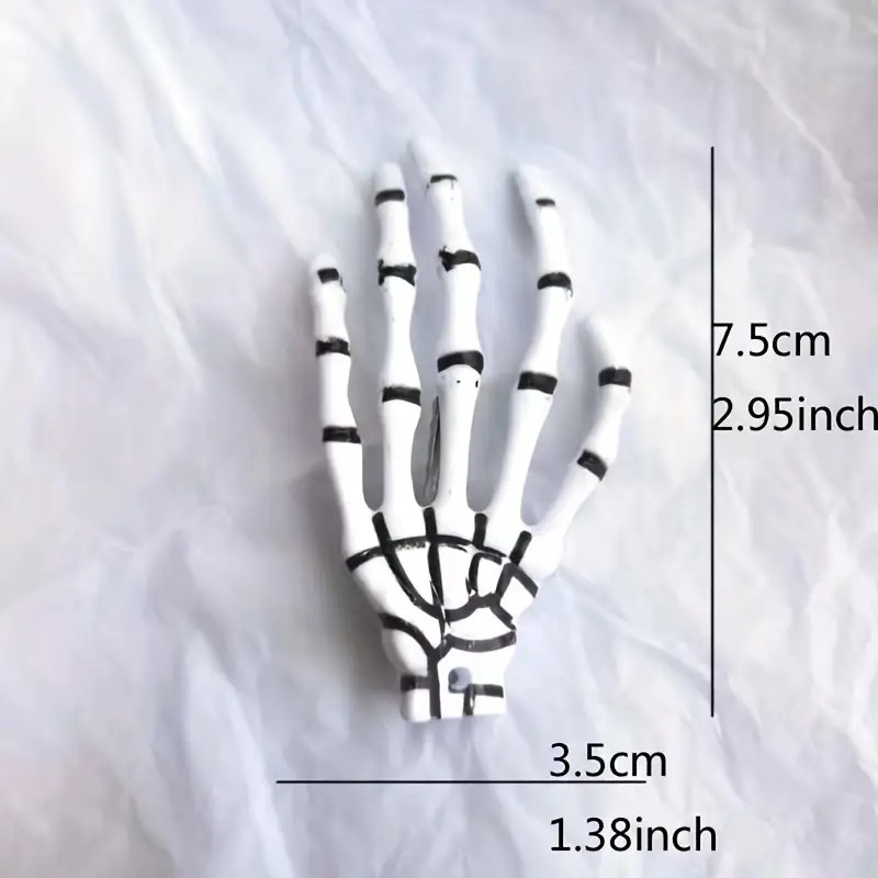 Skeleton Hand Hair Clip 1 Piece