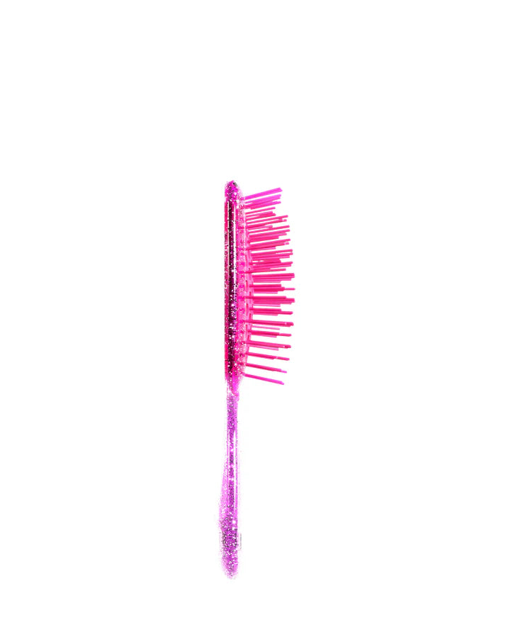 UNbrush Detangling Hair Brush Mini Glitter - Rose Quartz