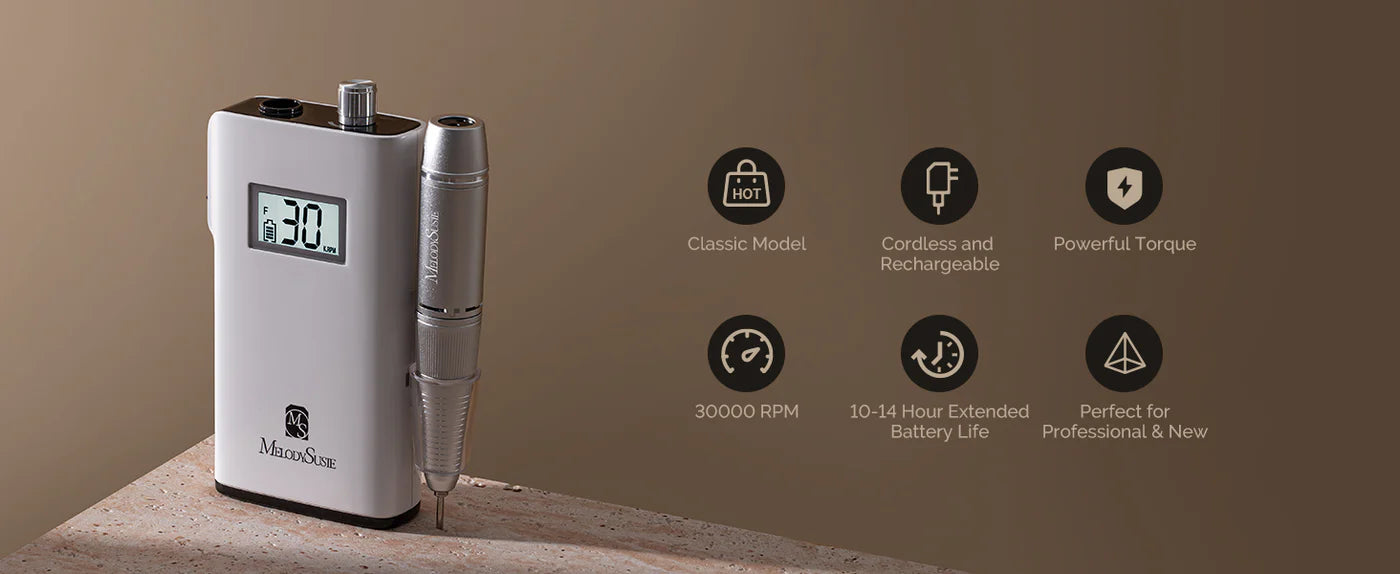 MelodySusie Nail Drill Full Set - Student Manicure Kit #1 - PinkPro Beauty Supply