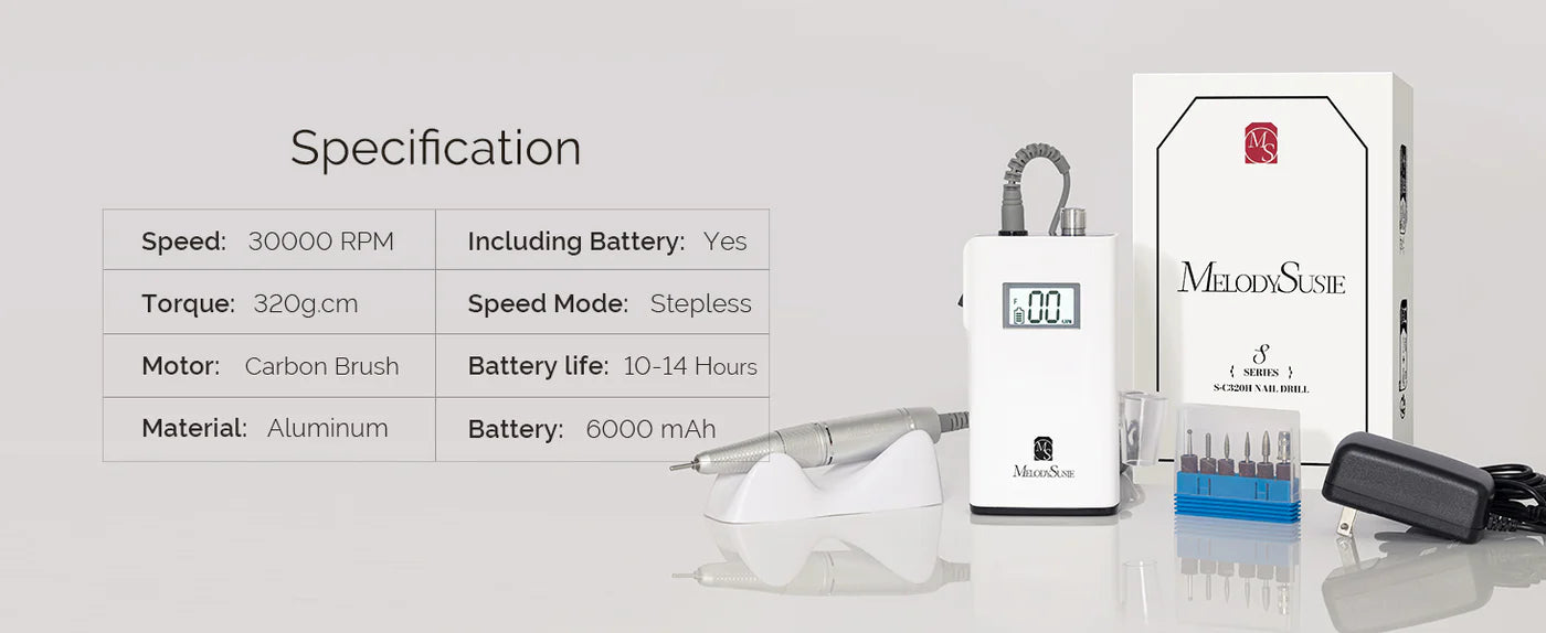 MelodySusie Nail Drill Full Set - Student Manicure Kit #1 - PinkPro Beauty Supply